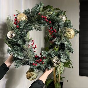 New target 24 inch wreath with ornaments
